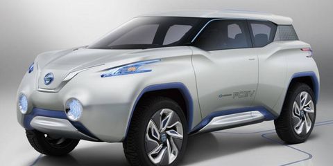 A front view of the Nissan TeRRA concept.