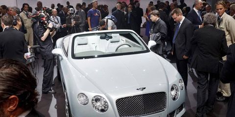 The latest Bentley Continental GTC, unveiled at the 2011 Frankfurt Motor Show