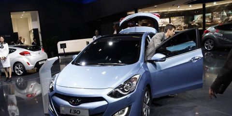 The Hyundai i30 at the Frankfurt auto show