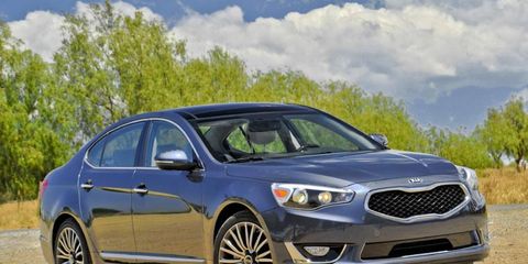 The 2014 Kia Cadenza is powered by a 3.3-liter V6 mated with a six-speed automatic gearbox.