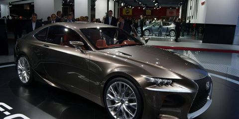 The Lexus LF-CC concept car debuted at the Paris motor show on Thursday.