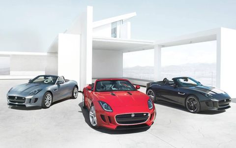 A trio of Jaguar F-Types leaked before its Paris motor show debut.