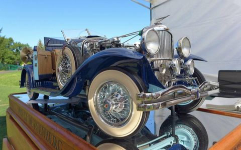 Not all Duesenbergs at the event were full-sized; this 1932 SJ was all of 35 inches long. It was built by Louis A. Chenot after extensive research.