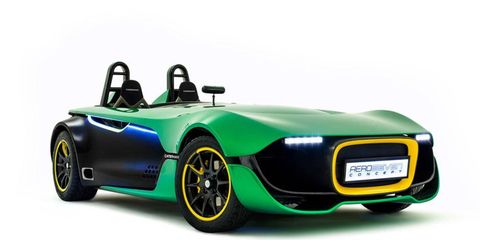The Caterham AeroSeven Concept weighs in at about 1,200 pounds.