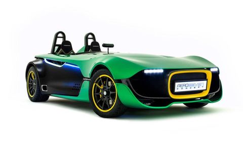 The Caterham AeroSeven Concept weighs in at about 1,200 pounds.