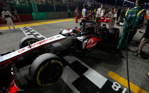 Jenson Button finished runner-up for McLaren at Singapore.