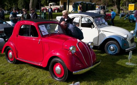 1948 Fiat Topolino convertible, judge's choice in the micro car category.