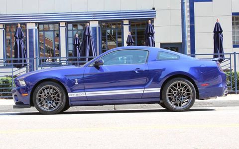 The 2013 Ford Shelby GT500 has an as-tested price of $63,080.