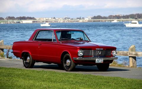 This Plymouth Valiant Coupe was low key, but appeared original.
