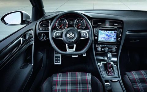 Volkswagen introduced the new GTI at the Paris motor show.