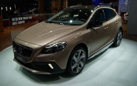 The Volvo V40 Cross Country was revealed at the Paris motor show Thursday.