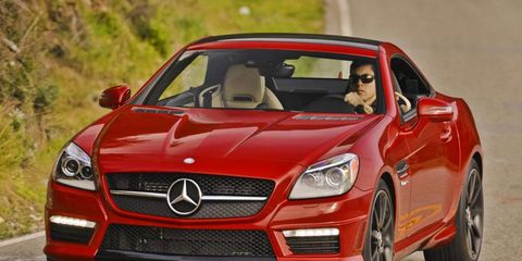 The 2013 Mercedes-Benz SLK55 AMG starts out at a base price of $67,990.