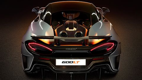The 600LT will be powered by a twin-turbocharged 3.8-liter V8 engine churning out 592 hp and 457 lb-ft of torque.