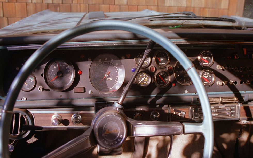 Years later, my JC Whitney catalog gauge obsession led me to build this instrument panel for my 1965 Chevy Impala.