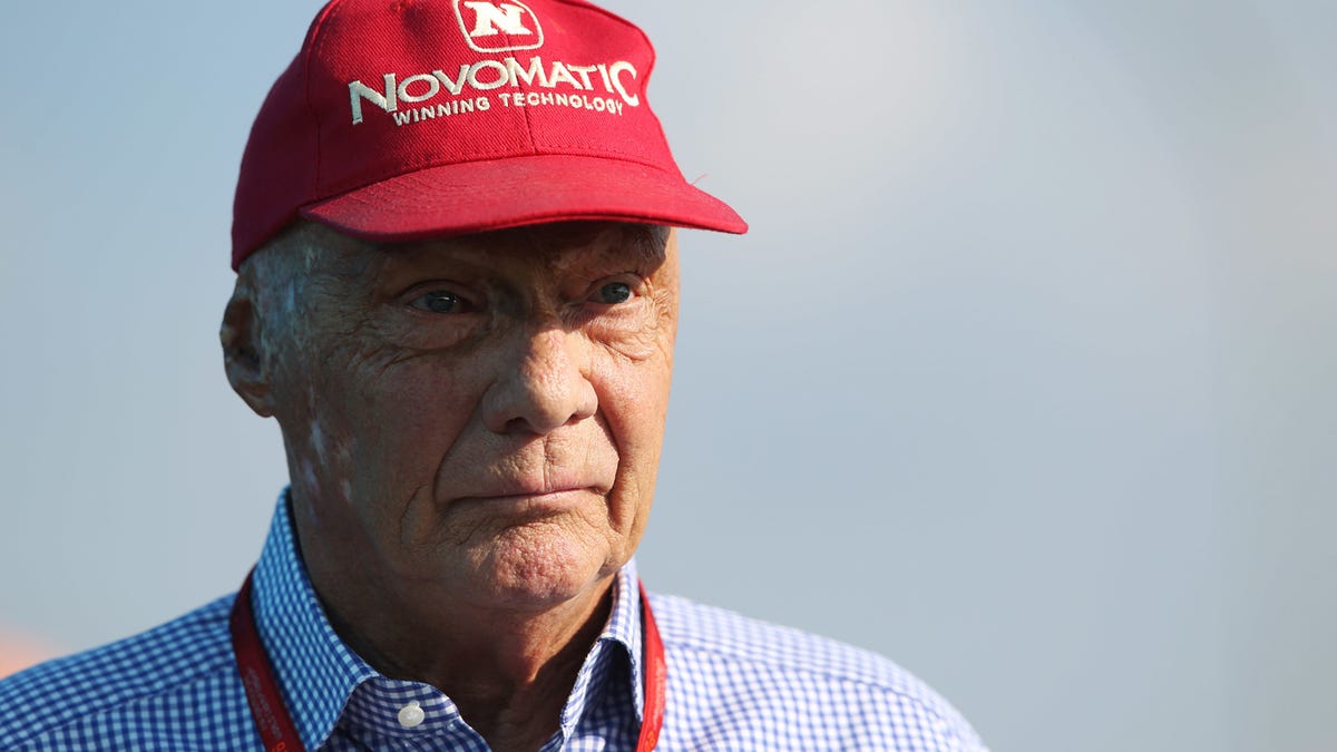 Former Formula One champion Niki Lauda in very satisfying state