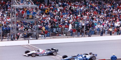 Al Unser Jr. held off Scott Goodyear to win the 1992 Indy 500 by 0.043 second.