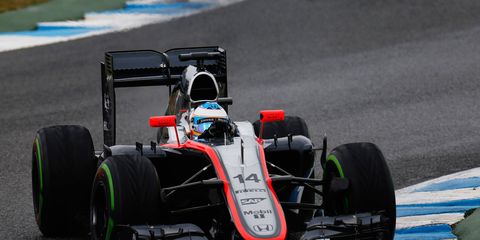 Fernando Alonso turned 32 laps in his McLaren-Honda at Jerez on Tuesday.
