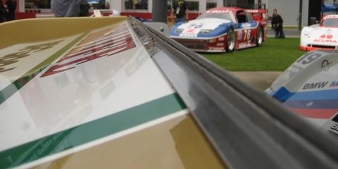 A Gurney flap on the tail of a Porsche 962. Sure, it doesn't look like much...