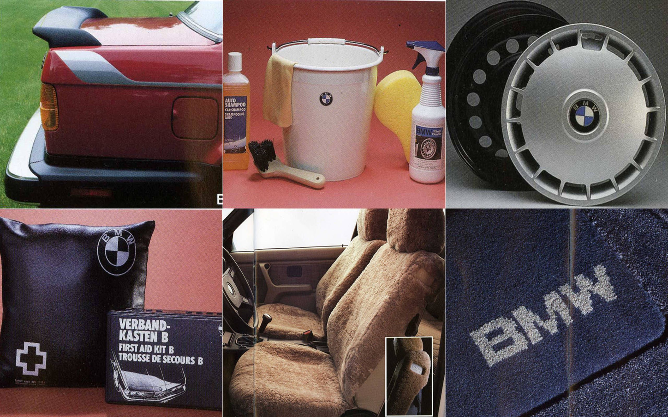 1986 BMW accessory catalog offers everything from steering wheels to soap  buckets