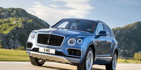 The Bentayga Diesel will pump out 429 hp and 664 lb-ft of torque, enough for sprints to 60 mph in just 4.6 seconds and a top speed of 168 mph.