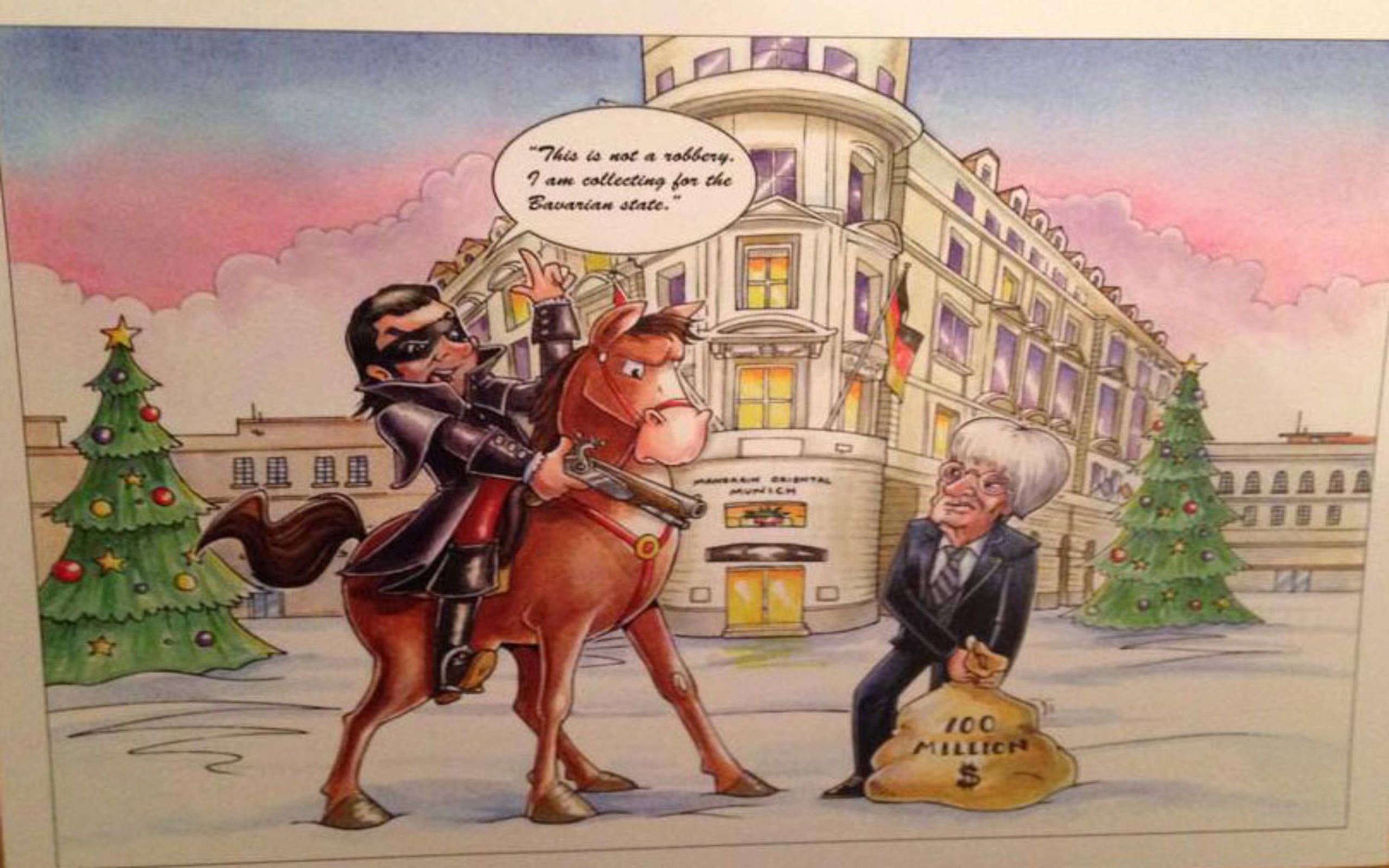 Bernie Ecclestone Pokes Fun At $100 Million Judgment In Christmas Card