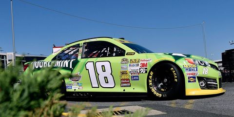 Kyle Busch is hoping to punch his ticket to the next round of the NASCAR Sprint Cup Series Chase for the Championship with a win at Charlotte Motor Speedway on Saturday.