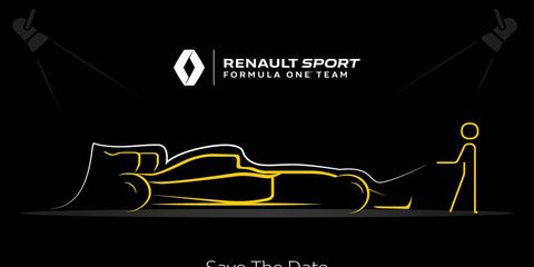The RS-17 Renault F1 car will arrive on Feb. 21.