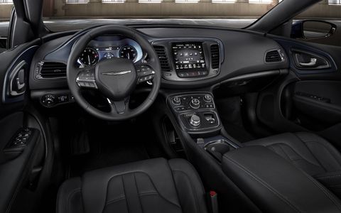The interior of the 2015 Chrysler 200S is comfortable, and spacious.