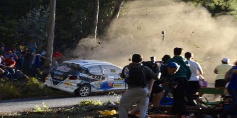 A crash during a rally in Spain claimed the lives of six people on Saturday.