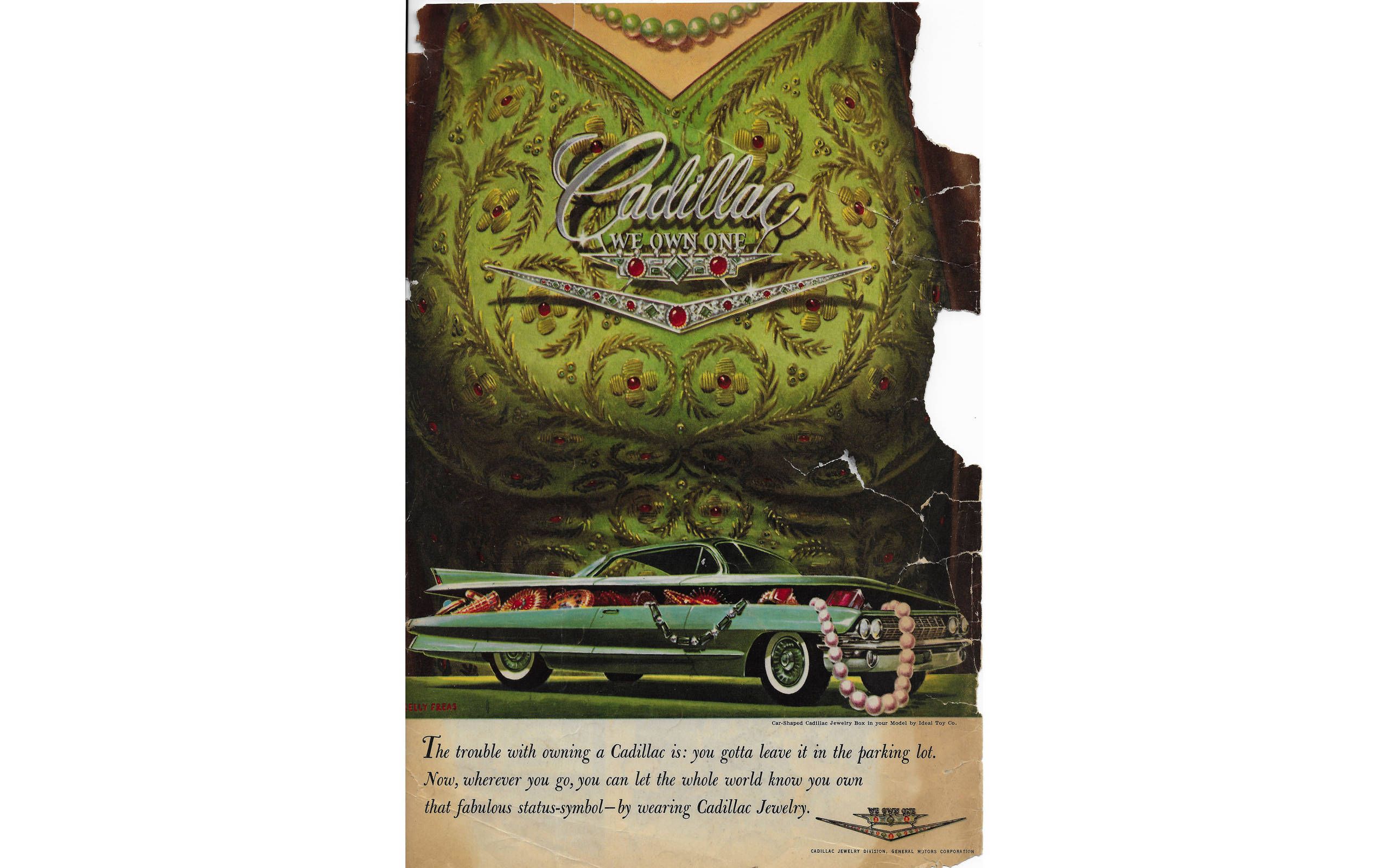 1961: Mad Magazine's parody Cadillac ad seems very plausible today