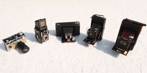 The Argus C3 Matchmatic is the camera on the far left.