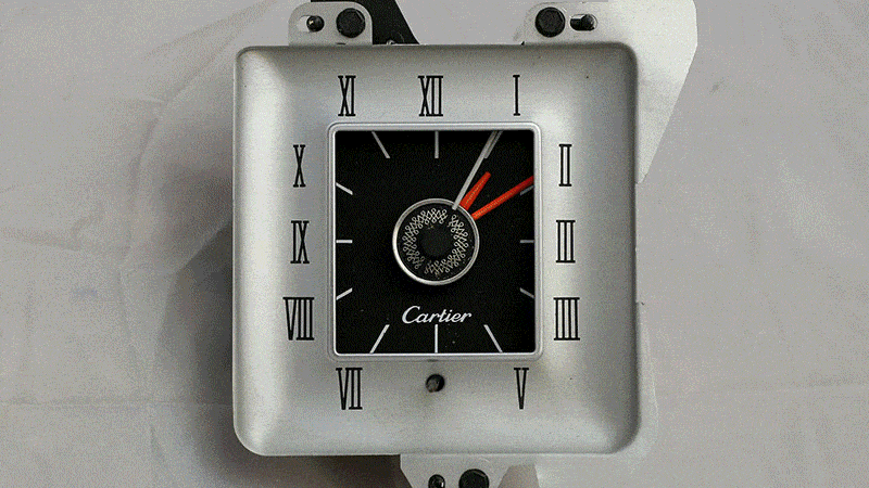 cartier car clock