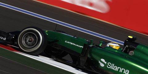 The Caterham colors will not be flying at Circuit of the Americas on Sunday as the team is trying to get its finances in order.