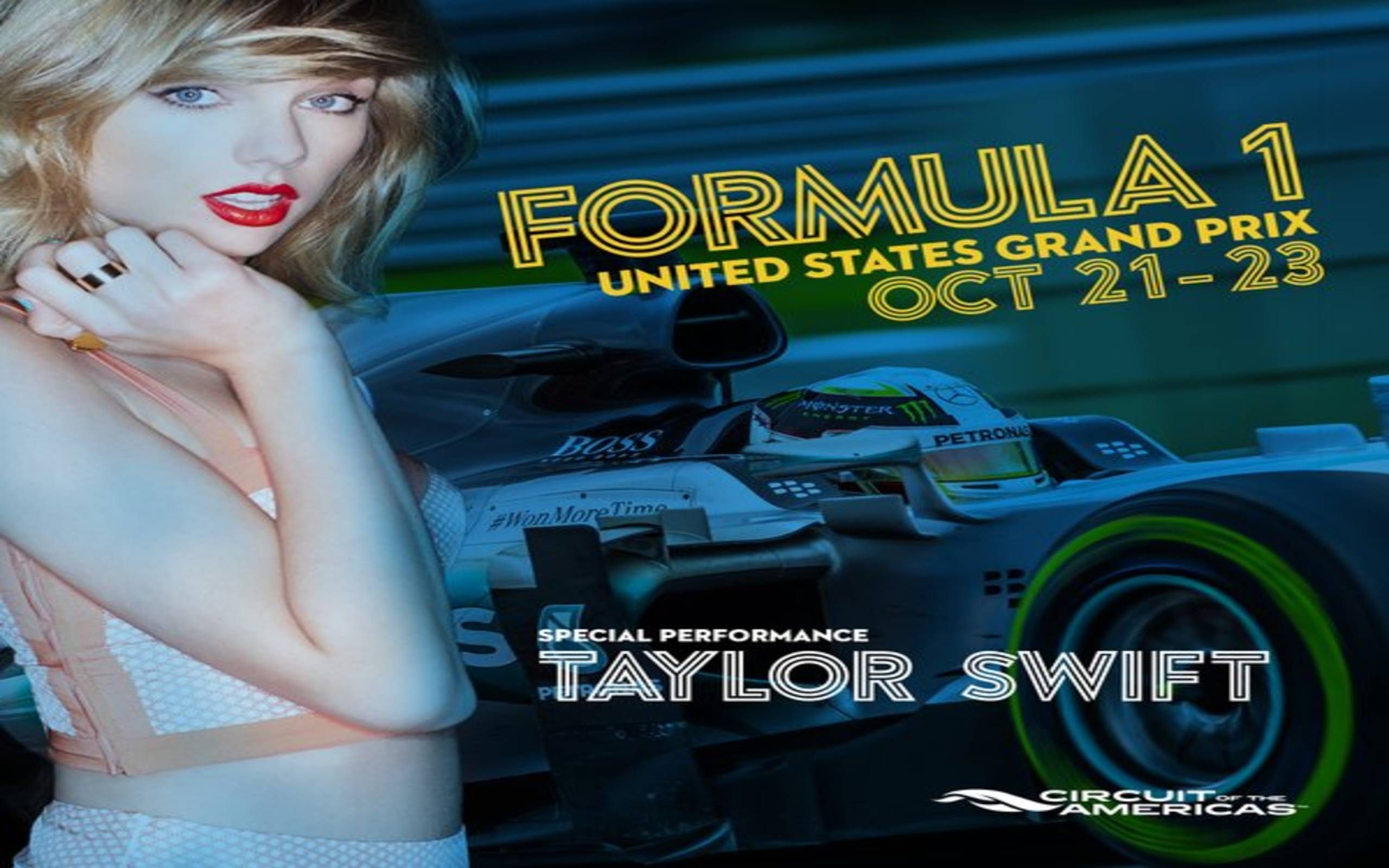 Circuit of the Americas confirms F1 race, Taylor Swift for 2016