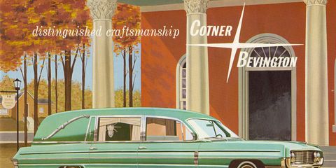 Just look at this beautiful Landau Funeral Coach from Cotner-Bevington and Oldsmobile!