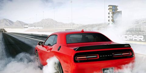 Dodge is hoping its new dealer allocation system will have more Hellcats on the street doing this.