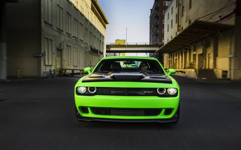 the 2015 dodge challenger hellcat was unveiled in portland in july