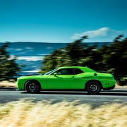 The 2015 Dodge Challenger SRT Hellcat gets 13 mpg in the city and 22 mpg on the highway.