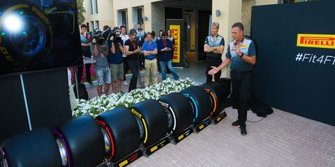Pirelli unveiled new tire compounds for the 2018 season on Thursday in Abu Dhabi.