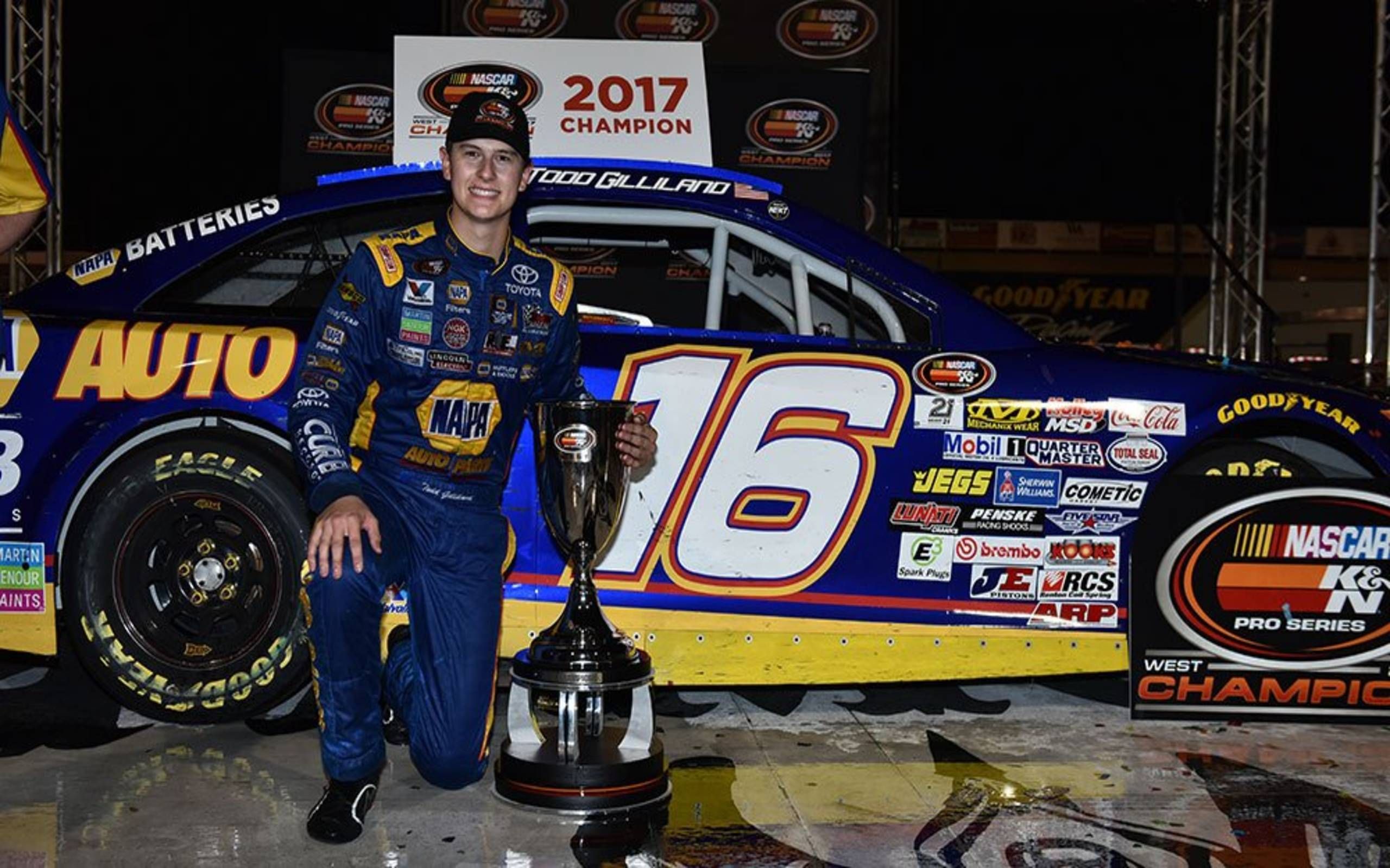 Todd Gilliland Wins Back-to-back NASCAR K&N West Championships