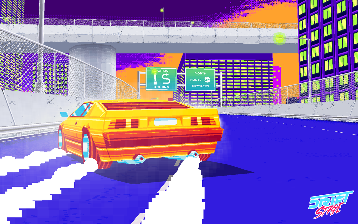 Drift Stage Is A Retro-Looking Arcade Game With A Sideways Predisposition