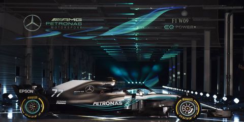 Lewis Hamilton and Valtteri Bottas will pilot twin W09 EQ Power+ F1 entries this season.