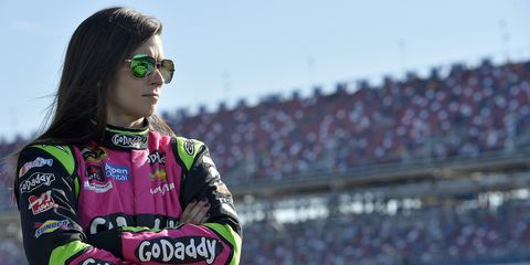 NASCAR Sprint Cup driver Danica Patrick before the race last weekend at Talladega.