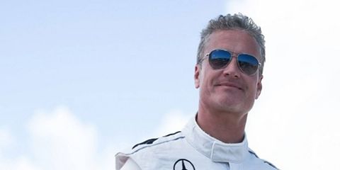 Thirteen-time Formula One race winner David Coulthard won the Race of Champions in Barbados on Sunday.