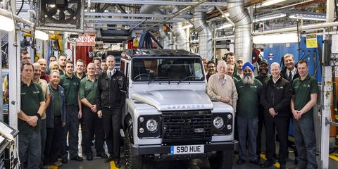The 2,000,000th Defender was assembled late late year, though production will come to a close this week.