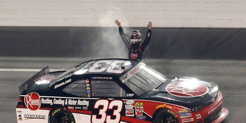 Austin Dillon won his fifth career NASCAR Xfinity Series race on Saturday night at Daytona International Speedway.