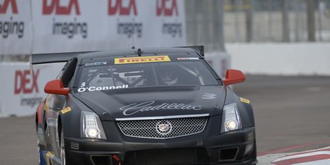 Cadillac's Johnny O'Connell captured the 2014 Pirelli World Challenge championship.
