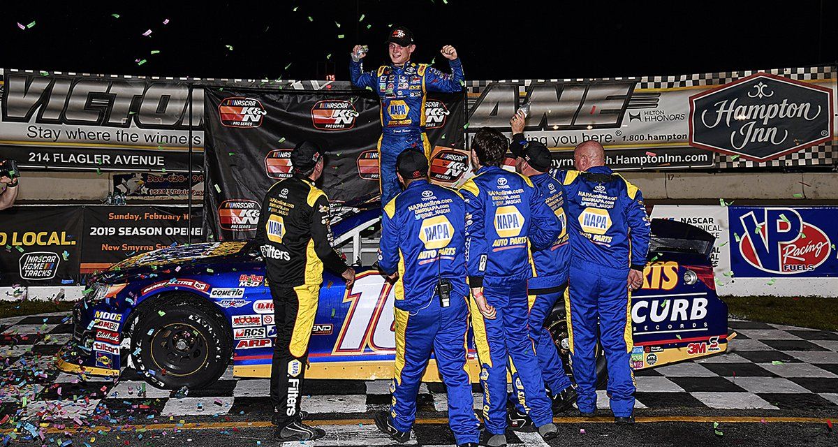 Derek Kraus Executes Patience To Win Nascar K N Pro Series East Opener At New Smyrna