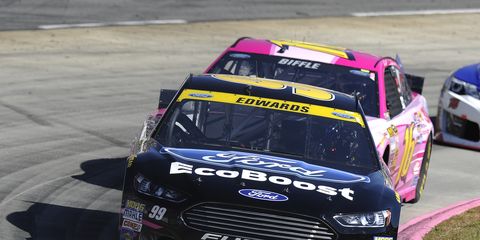 Carl Edwards finished 22nd at Martinsville and has work to do to make the Chase finale at Homestead, Fla., on Nov. 16.