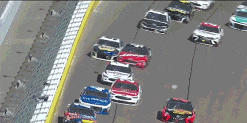 Busch and Elliott were both inside the top-10 when Sunday's crash occurred.